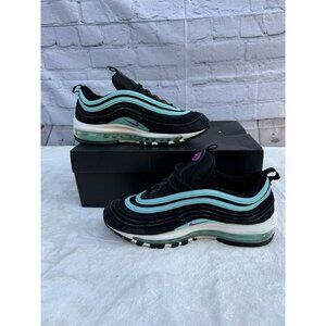 Nike Air Max 97 GS Youth 7Y / Womens 8.5-9 Black/Teal Athletic Shoes 921522-015
